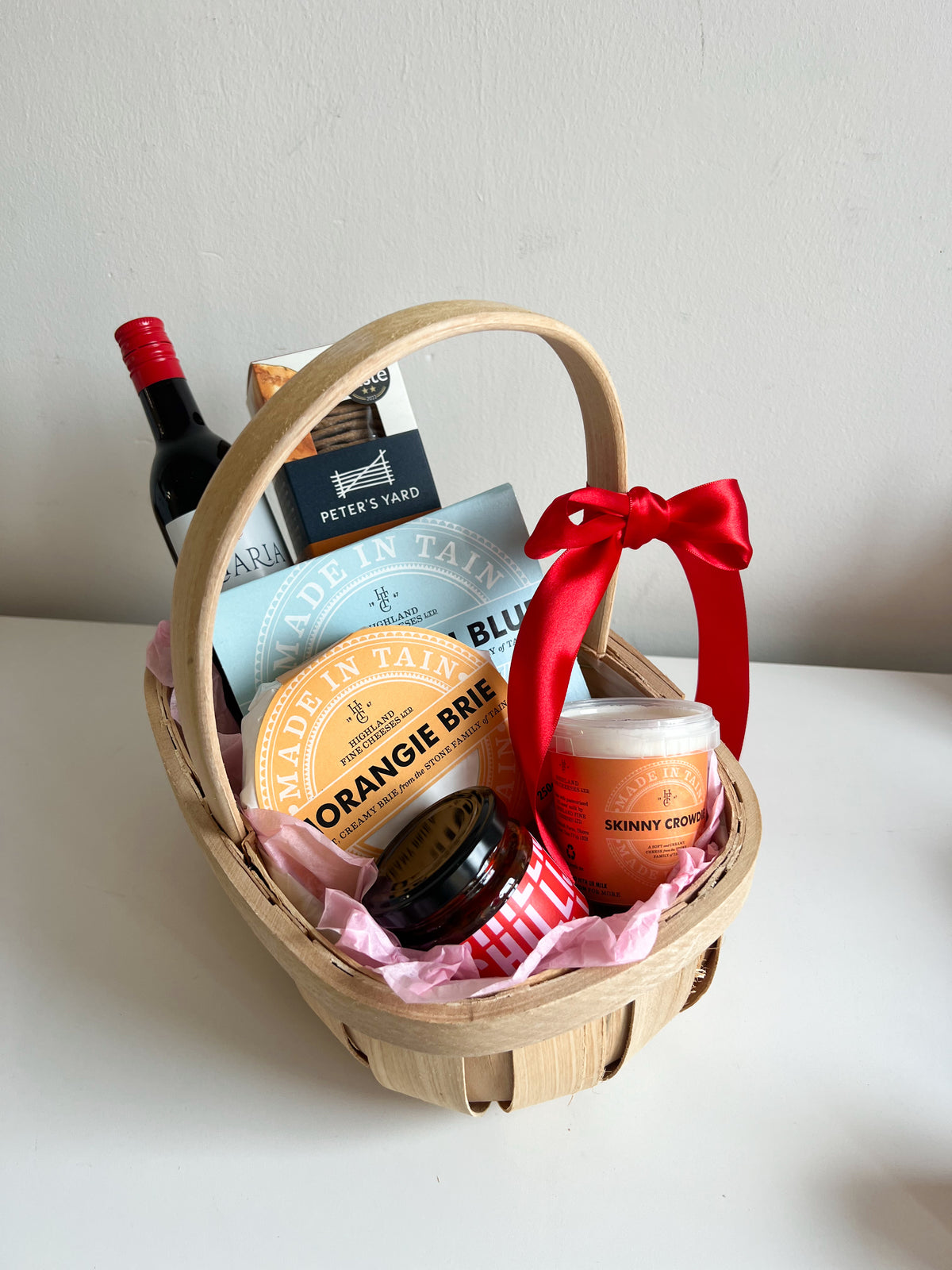 Little Cheese and Wine Hamper - x3 Cheeses